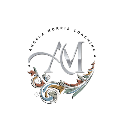 Logo for Angela Morris Coaching featuring stylized initials 
